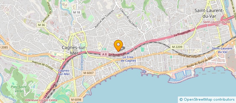 localisation de l'entreprise MADAME LILY-ROSE MONIER à CAGNES-SUR-MER