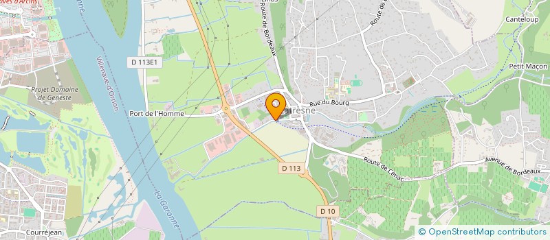 localisation de l'entreprise MADAME LILY-ROSE RONCALLI PONTET  LATRESNE