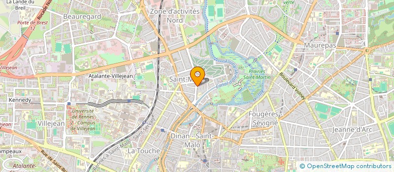 localisation de l'entreprise MADAME LILY THOMAS-RAMADIER à RENNES