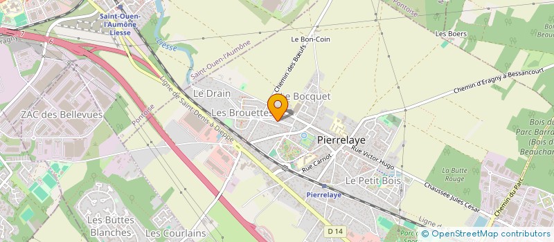 localisation de l'entreprise MADAME LILYA KADOUR  PIERRELAYE