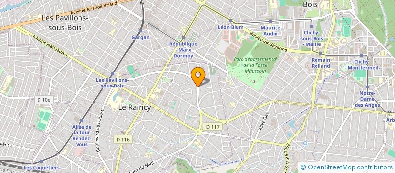 localisation de l'entreprise MADAME LILYA MAZARI à LE RAINCY