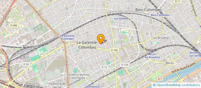 localisation de l'entreprise MADAME LILYA OURAK  LA GARENNE-COLOMBES
