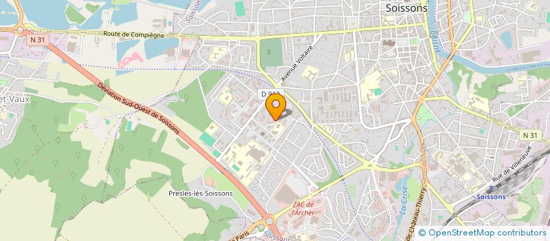 localisation de l'entreprise MADAME LINA AKRAD  SOISSONS