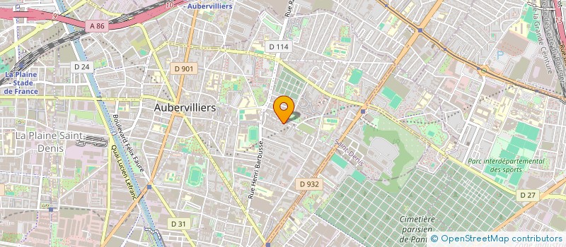 localisation de l'entreprise MADAME LINA AMRANI à AUBERVILLIERS