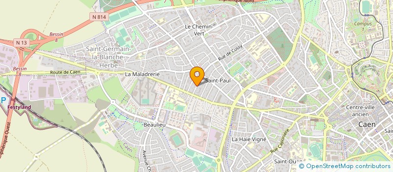 localisation de l'entreprise MADAME LINA AVEQUIN à CAEN