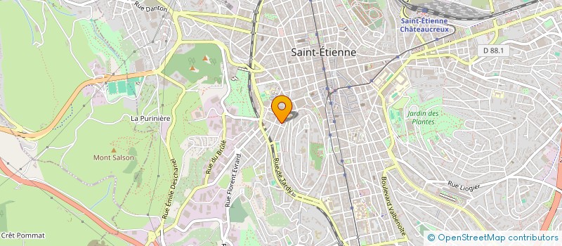 localisation de l'entreprise MADAME LINA BAHA  SAINT-ETIENNE