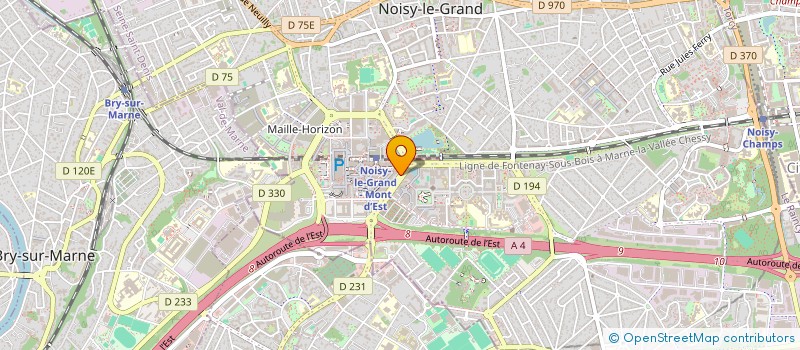 localisation de l'entreprise MADAME LINA BAKOUCHE  NOISY-LE-GRAND