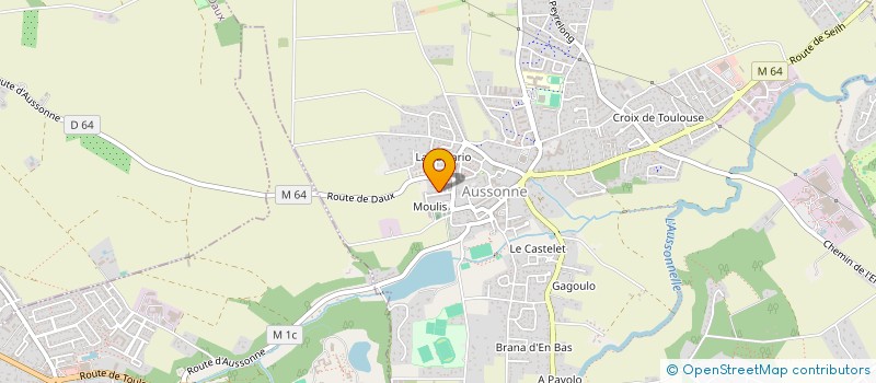 localisation de l'entreprise MADAME LINA BENAMA à AUSSONNE