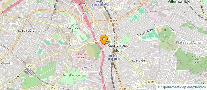 localisation de l'entreprise MADAME LINA BENAMAR à ROSNY-SOUS-BOIS