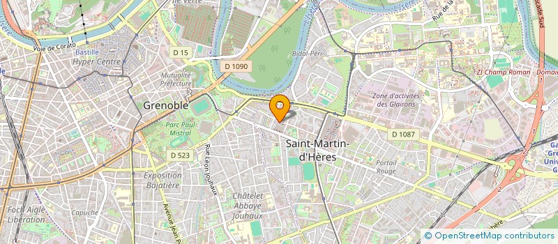 localisation de l'entreprise MADAME LINA BENAMER  SAINT-MARTIN-D'HERES