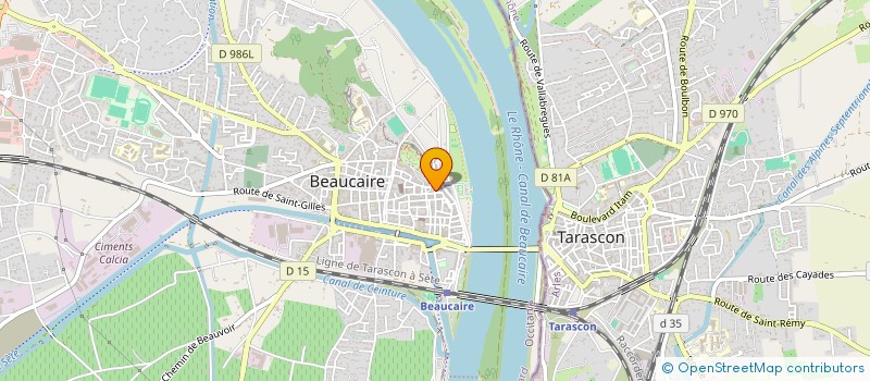 localisation de l'entreprise MADAME LINA BENZAKOUR AMINE  BEAUCAIRE