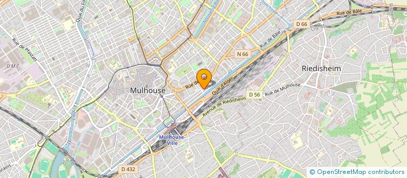 localisation de l'entreprise MADAME LINA BERREDDAD  MULHOUSE