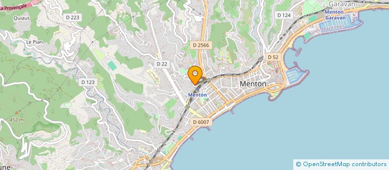 localisation de l'entreprise MADAME LINA BOUAZIZ  MENTON