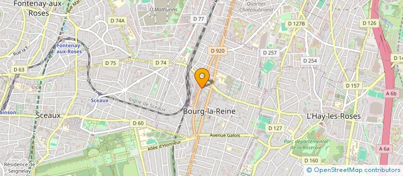 localisation de l'entreprise MADAME LINA BOURENANE  BOURG-LA-REINE