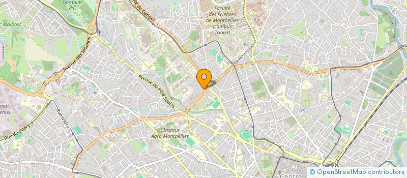 localisation de l'entreprise MADAME LINA BOUSSAKRAOU à MONTPELLIER