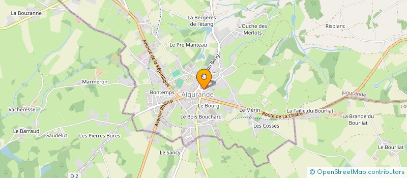 localisation de l'entreprise MADAME LINA DAUBORD à AIGURANDE