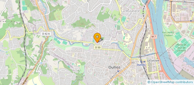 localisation de l'entreprise MADAME LINA DAVY  OULLINS-PIERRE-BENITE