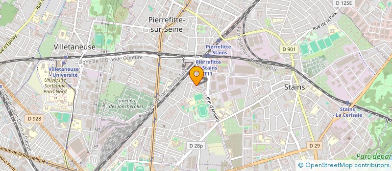localisation de l'entreprise MADAME LINA DUPAS  PIERREFITTE-SUR-SEINE