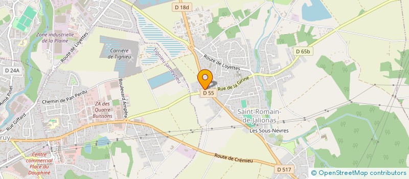 localisation de l'entreprise MADAME LINA DUPORT  SAINT-ROMAIN-DE-JALIONAS