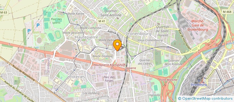 localisation de l'entreprise MADAME LINA EL KERRAZ à STRASBOURG