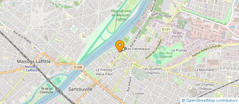 localisation de l'entreprise MADAME LINA ENGHEIN LES BAINS  SARTROUVILLE