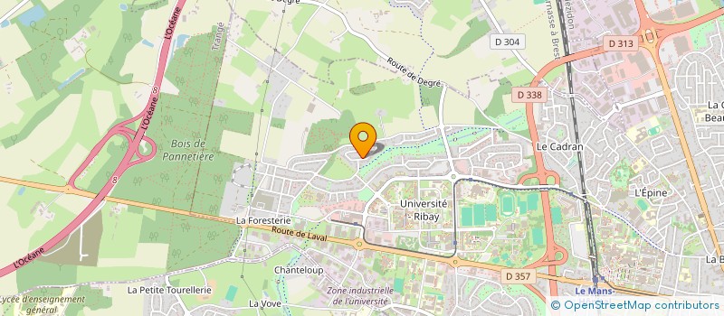 localisation de l'entreprise MADAME LINA GILLERON  LE MANS