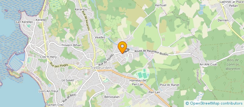 localisation de l'entreprise MADAME LINA GUIL à TREBEURDEN
