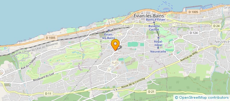 localisation de l'entreprise MADAME LINA HAMILA  EVIAN-LES-BAINS