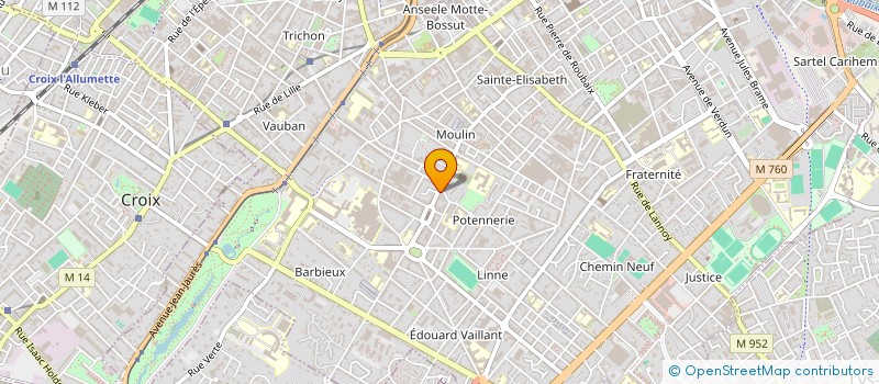 localisation de l'entreprise MADAME LINA HAMITOUCHE  ROUBAIX