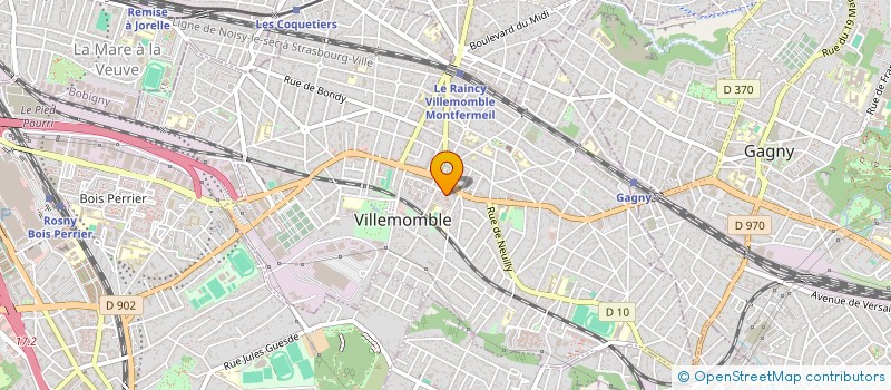 localisation de l'entreprise MADAME LINA HASNAOUI à VILLEMOMBLE