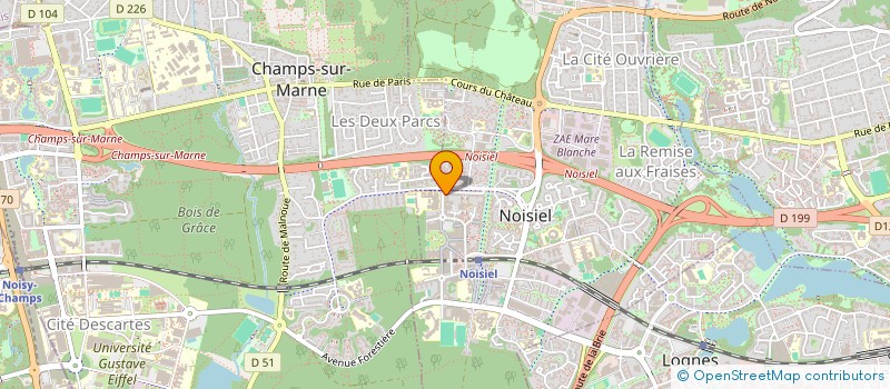 localisation de l'entreprise MADAME LINA HASSANI à NOISIEL