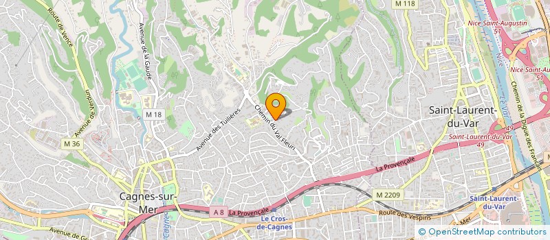 localisation de l'entreprise MADAME LINA LAHOUASSA à CAGNES-SUR-MER