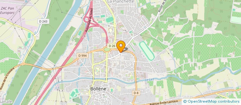 localisation de l'entreprise MADAME LINA LARGO  BOLLENE