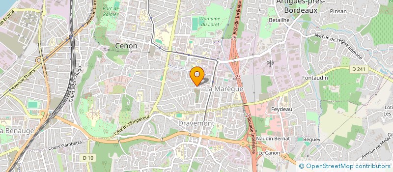 localisation de l'entreprise MADAME LINA LOUTFI  CENON