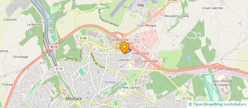 localisation de l'entreprise MADAME LINA LUCAS à MORLAIX