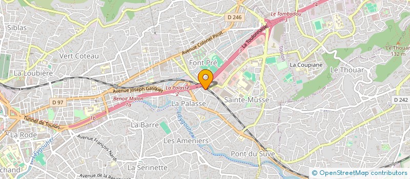 localisation de l'entreprise MADAME LINA MAGHRAOUI  TOULON