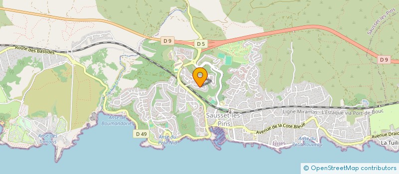 localisation de l'entreprise MADAME LINA MELIS  SAUSSET-LES-PINS