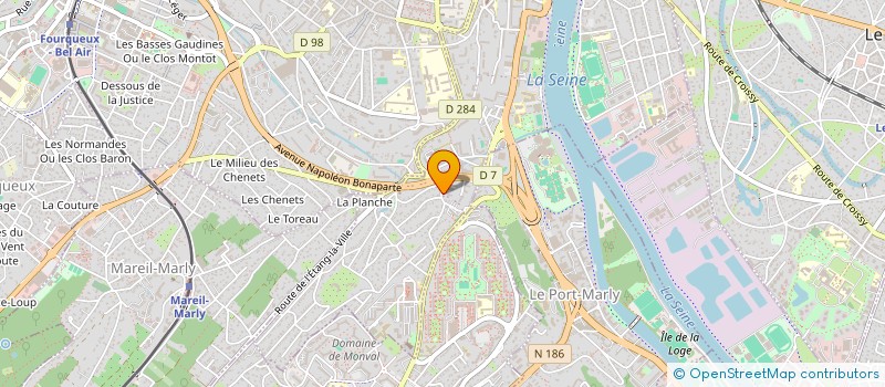 localisation de l'entreprise MADAME LINA OUESLATI  LE PECQ