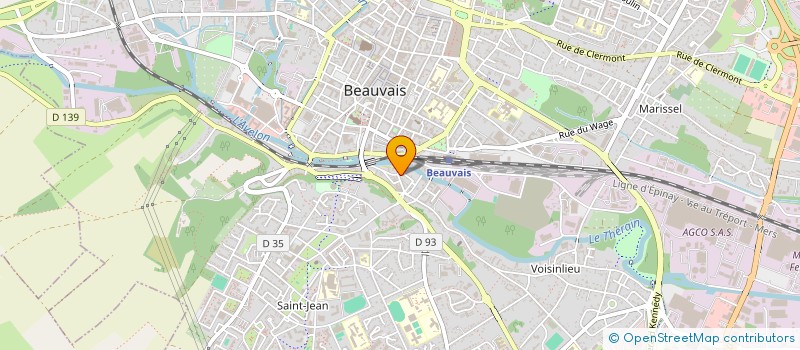 localisation de l'entreprise MADAME LINA PEREIRA MAGALHAES  BEAUVAIS