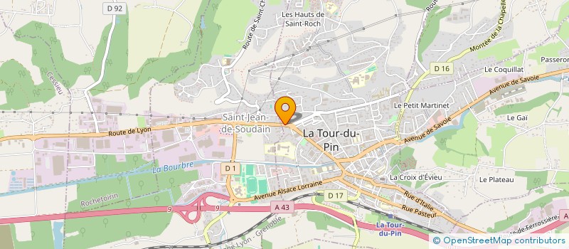 localisation de l'entreprise MADAME LINA RASSAME  LA TOUR-DU-PIN