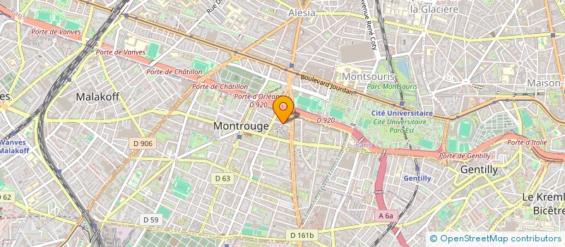 localisation de l'entreprise MADAME LINA SABRA  MONTROUGE