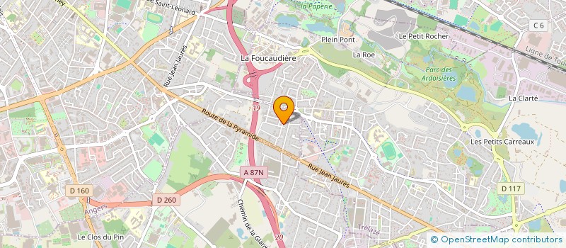localisation de l'entreprise MADAME LINA SOUEID à ANGERS