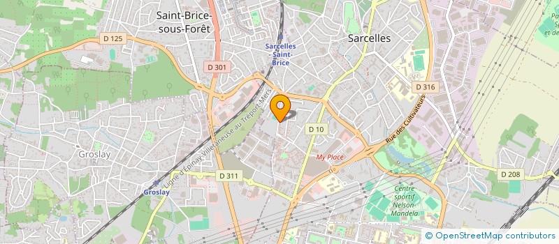 localisation de l'entreprise MADAME LINA TROUM  SARCELLES