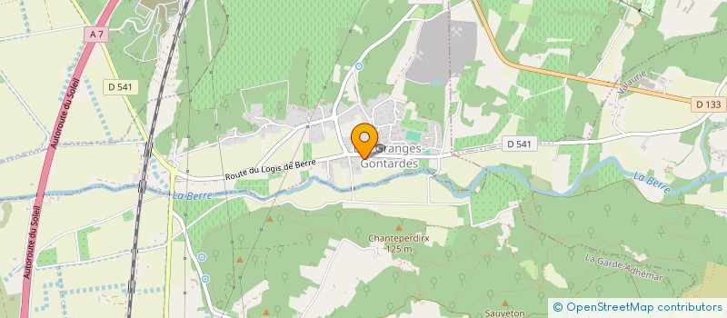 localisation de l'entreprise MADAME LINA ZECCHINI  LES GRANGES-GONTARDES