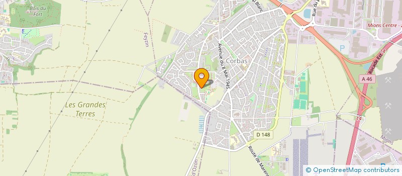 localisation de l'entreprise MADAME LINA ZERRAD à CORBAS