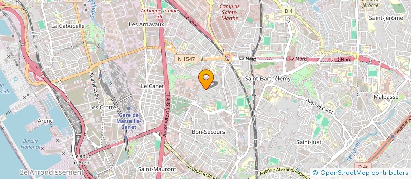 localisation de l'entreprise MADAME LINA ZIDAT à MARSEILLE
