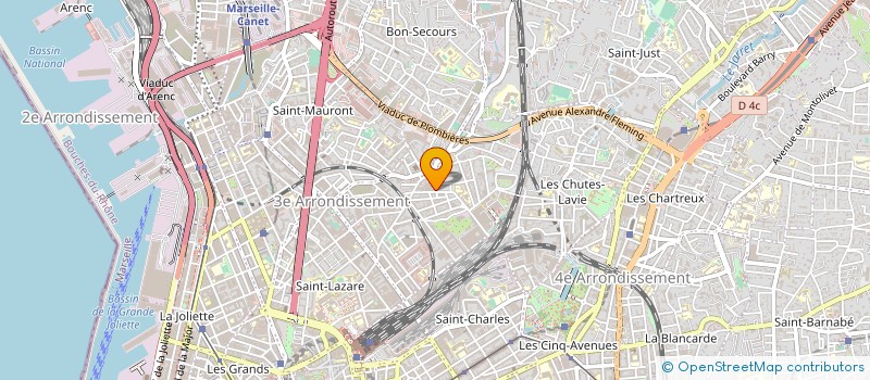 localisation de l'entreprise MADAME LINDA ABBAD à MARSEILLE