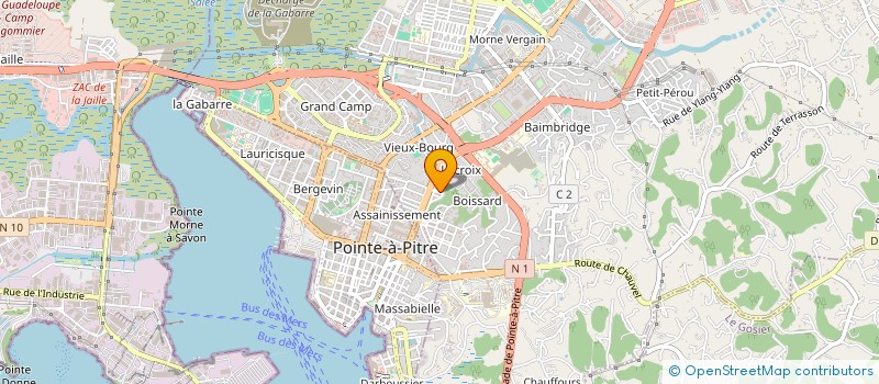 localisation de l'entreprise MADAME LINDA ADAM  LES ABYMES