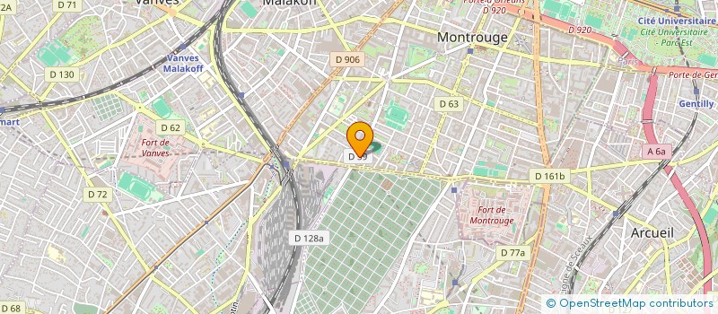 localisation de l'entreprise MADAME LINDA ADAM  MONTROUGE