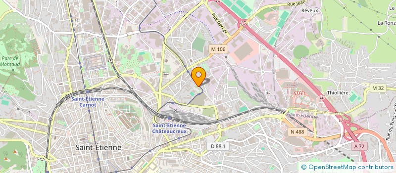 localisation de l'entreprise MADAME LINDA AIDEL  SAINT-ETIENNE